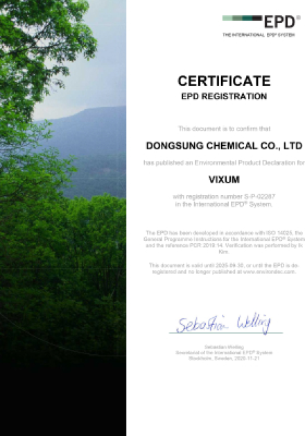Environmental Product Declaration (EPD)